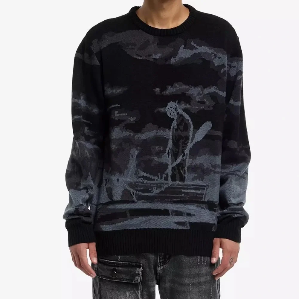 Unisex Friday The 13th Jason Boat Scene Intarsia Sweater Hot Topic‎ Horror